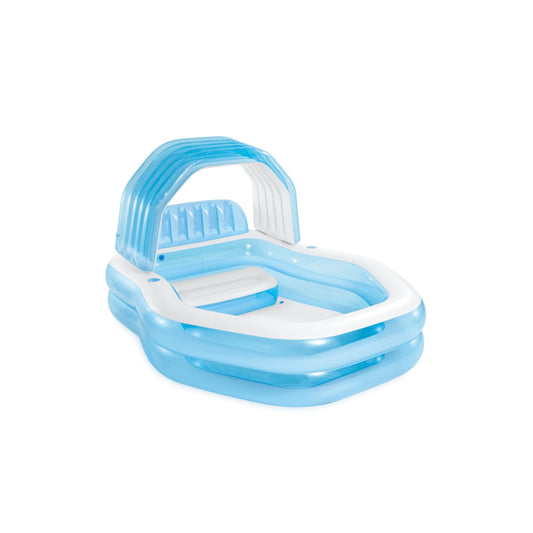 PISCINA INFLABLE FAMILIAR CON SILLON Y TECHO