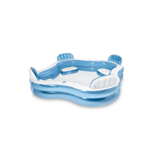 PISCINA INFLABLE FAMILIAR CON 4 ASIENTOS