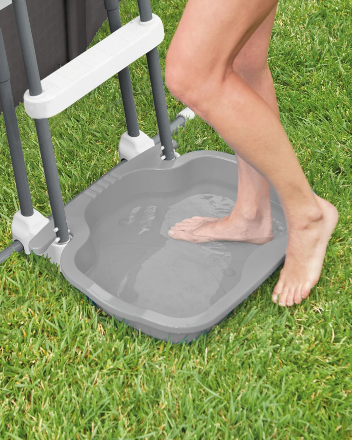 BASE PARA LIMPIEZA DE PIE GRIS