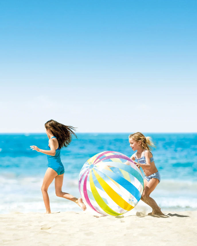 PELOTA INFLABLE RAYAS 107 CM