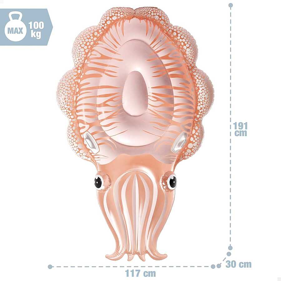 COLCHONETA INFLABLE PARA PISCINA CALAMAR INTEX