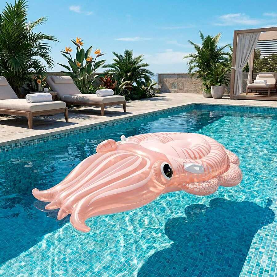 COLCHONETA INFLABLE PARA PISCINA CALAMAR INTEX
